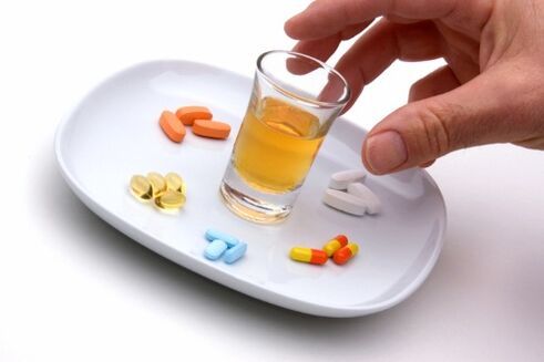 comprimidos e alcol despois de eliminar a vesícula biliar